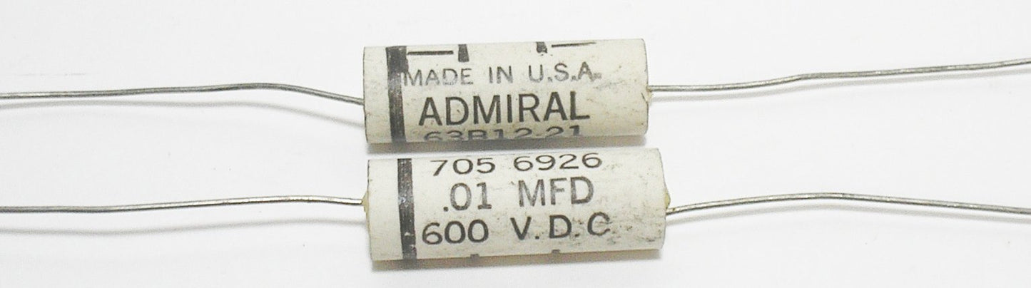 .01uF 600V Admiral Capacitors